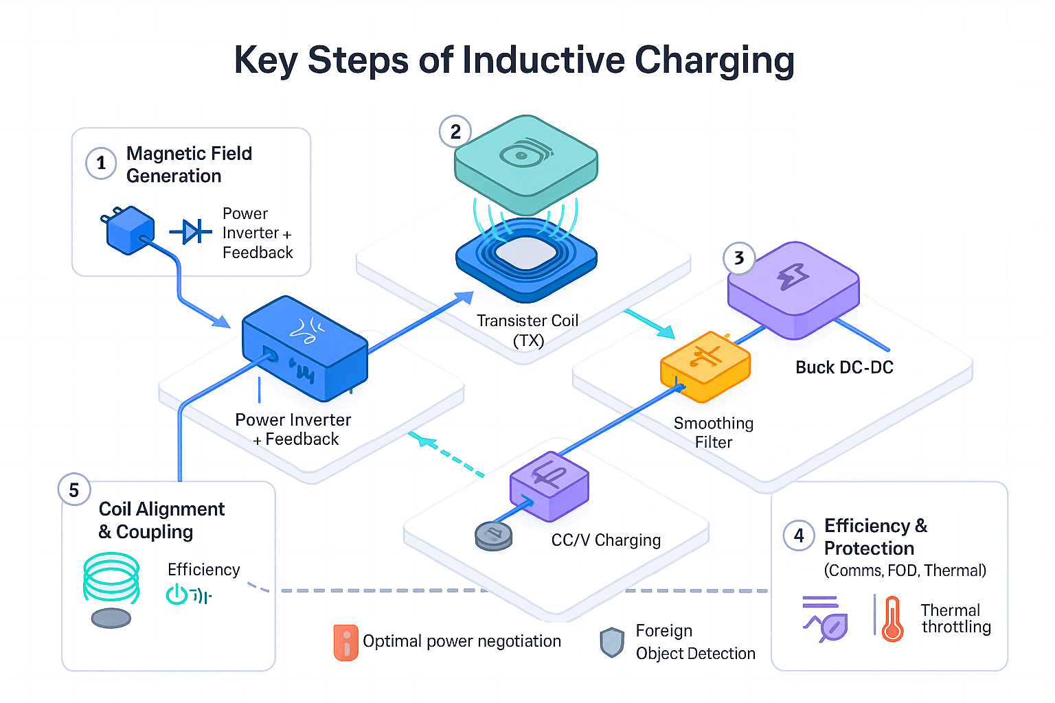 Inductive Wireless Charging Steps